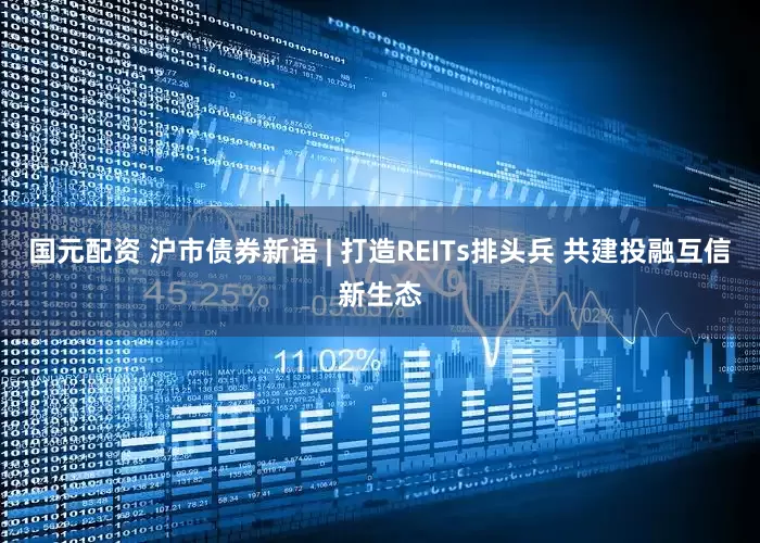 国元配资 沪市债券新语 | 打造REITs排头兵 共建投融互信新生态